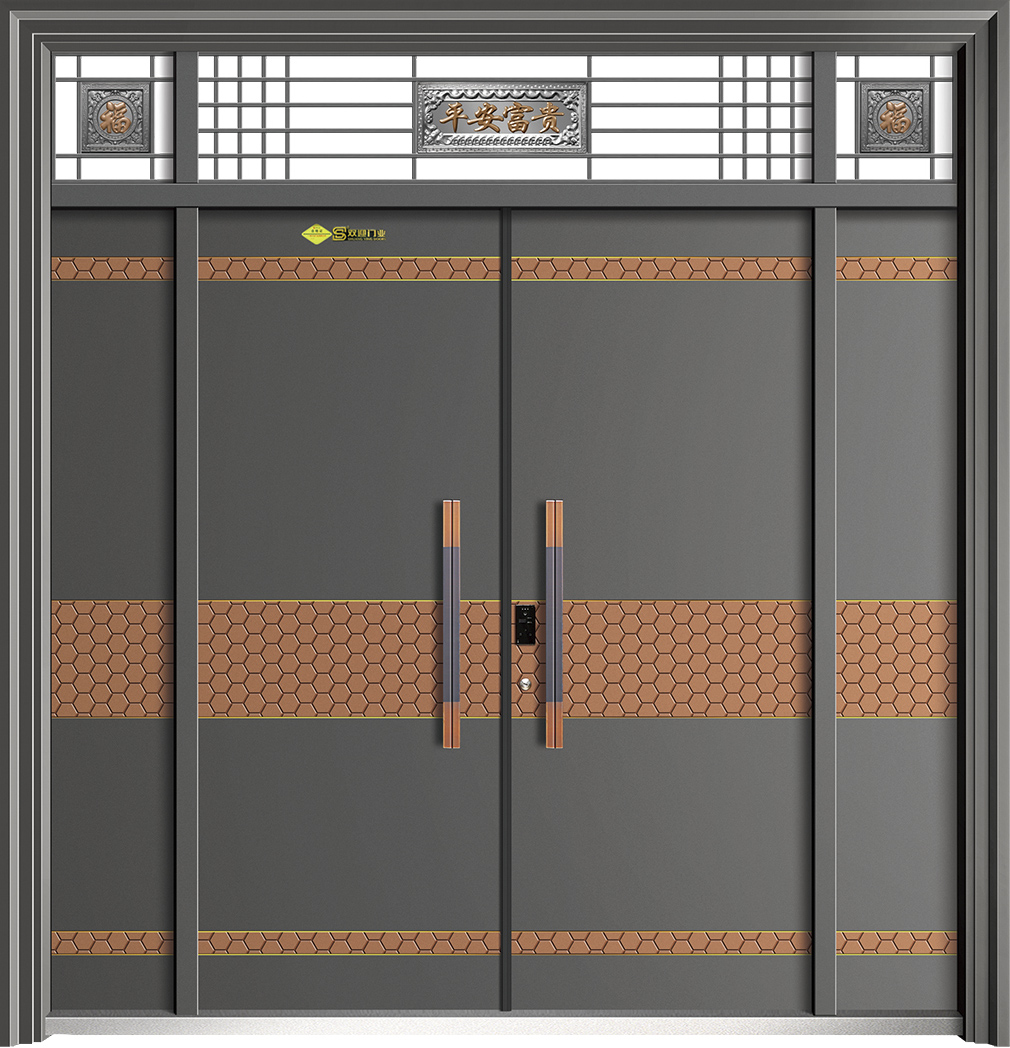 瑞气祥云   氟碳柔和灰+红铜