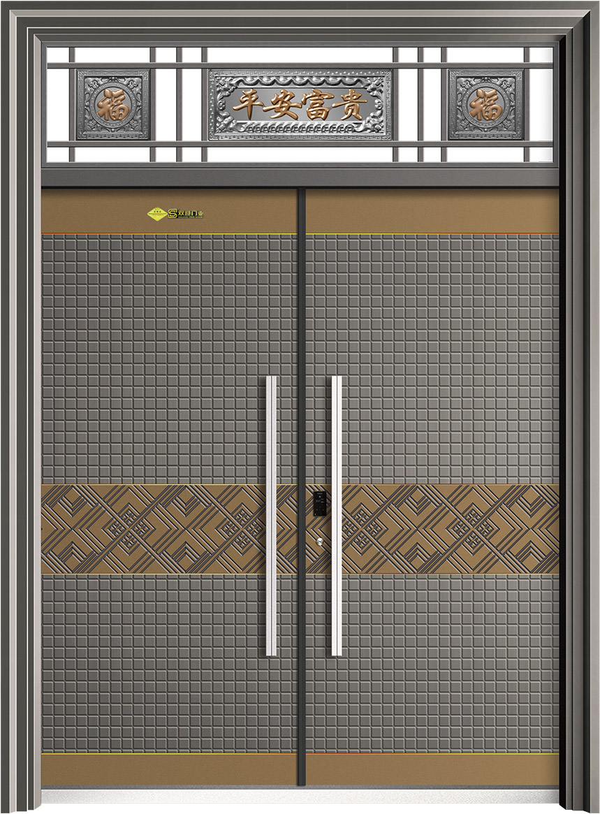 金碧辉煌   氟碳瓷泳灰+金色